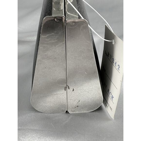 Vintage SASHA Box Purse Art Deco Black Silver Handle Rhinestone NWT - Picture 7 of 13